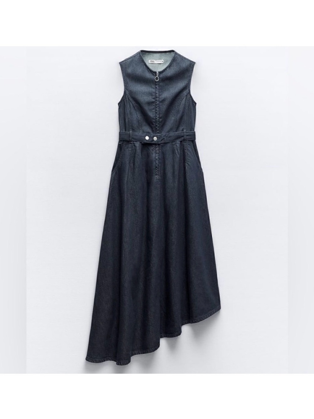 Zara ZW Collection Denim Midi Dress